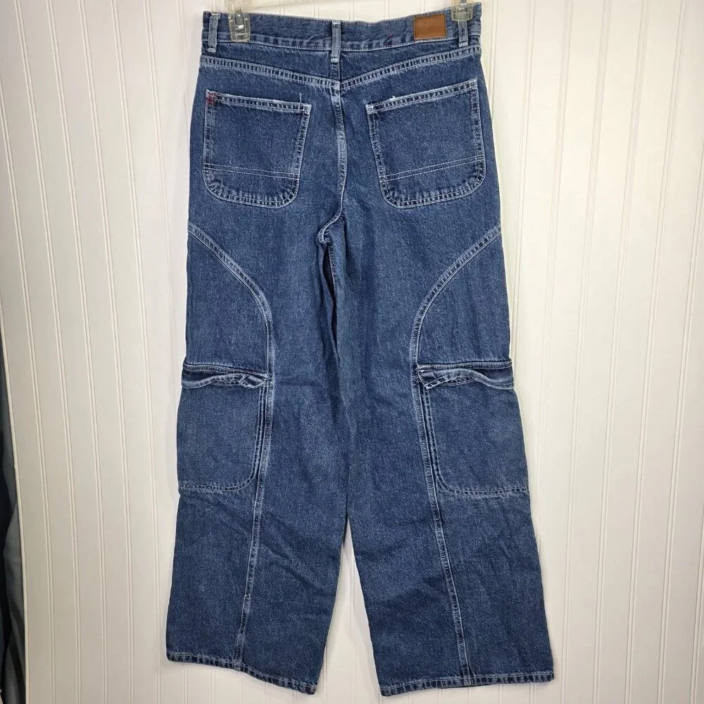 BDG Urban Outfitters Jeans Womens 28 Skater Baggy Wide Leg High Rise Cargo 32x31